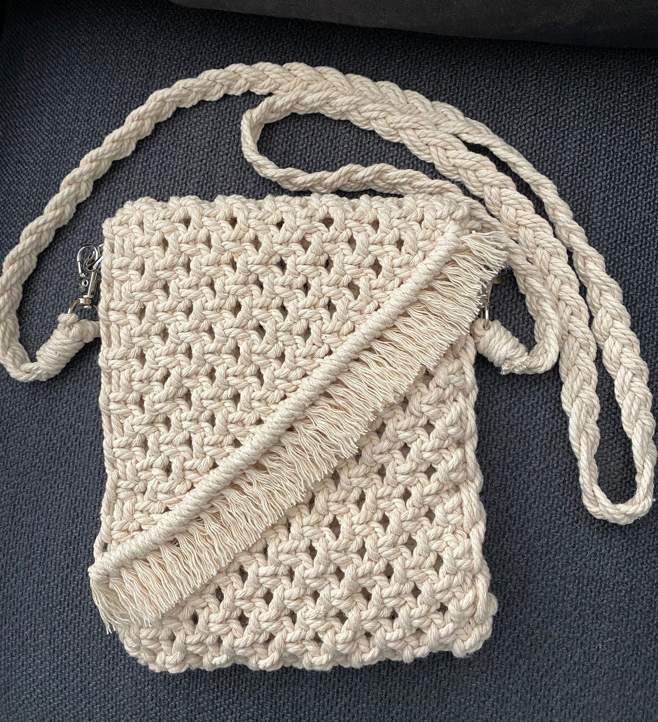 Diagonal Design Phone Bag