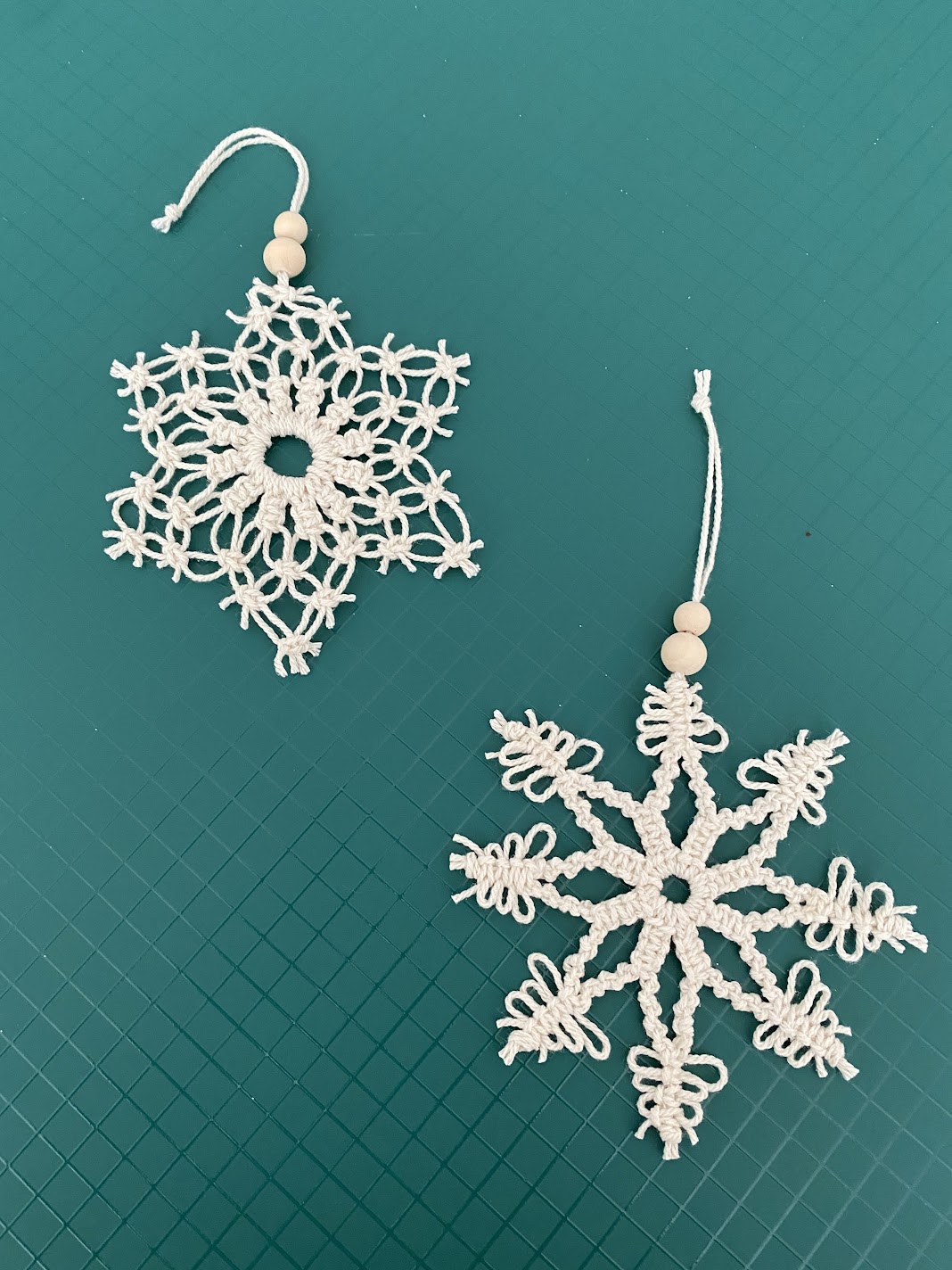 Macrame Snowflakes