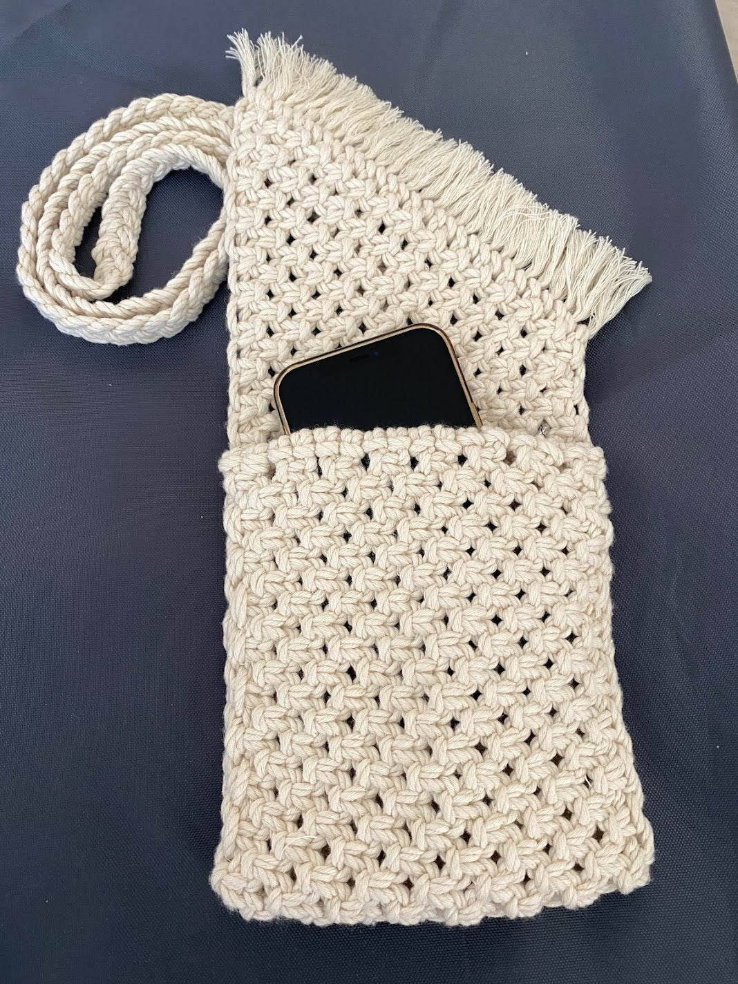 Diagonal Design Phone Bag