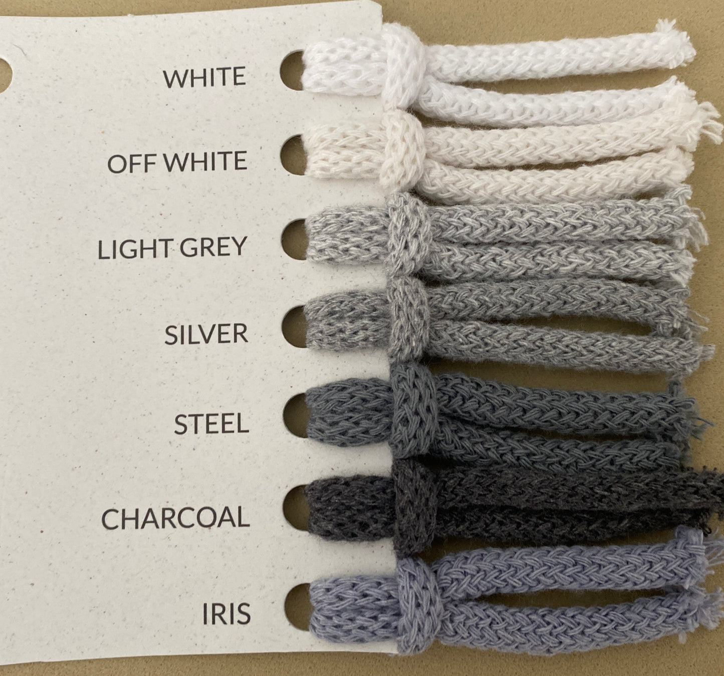 Colour Charts for Macrame