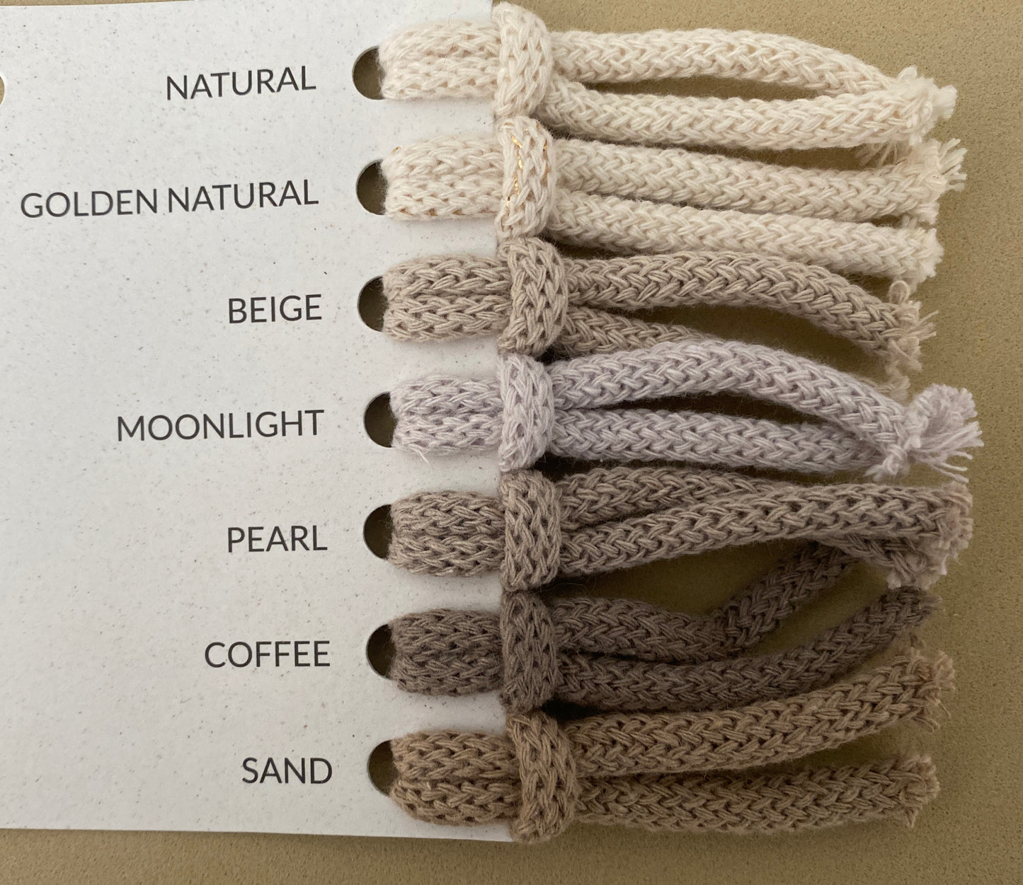 Colour Charts for Macrame