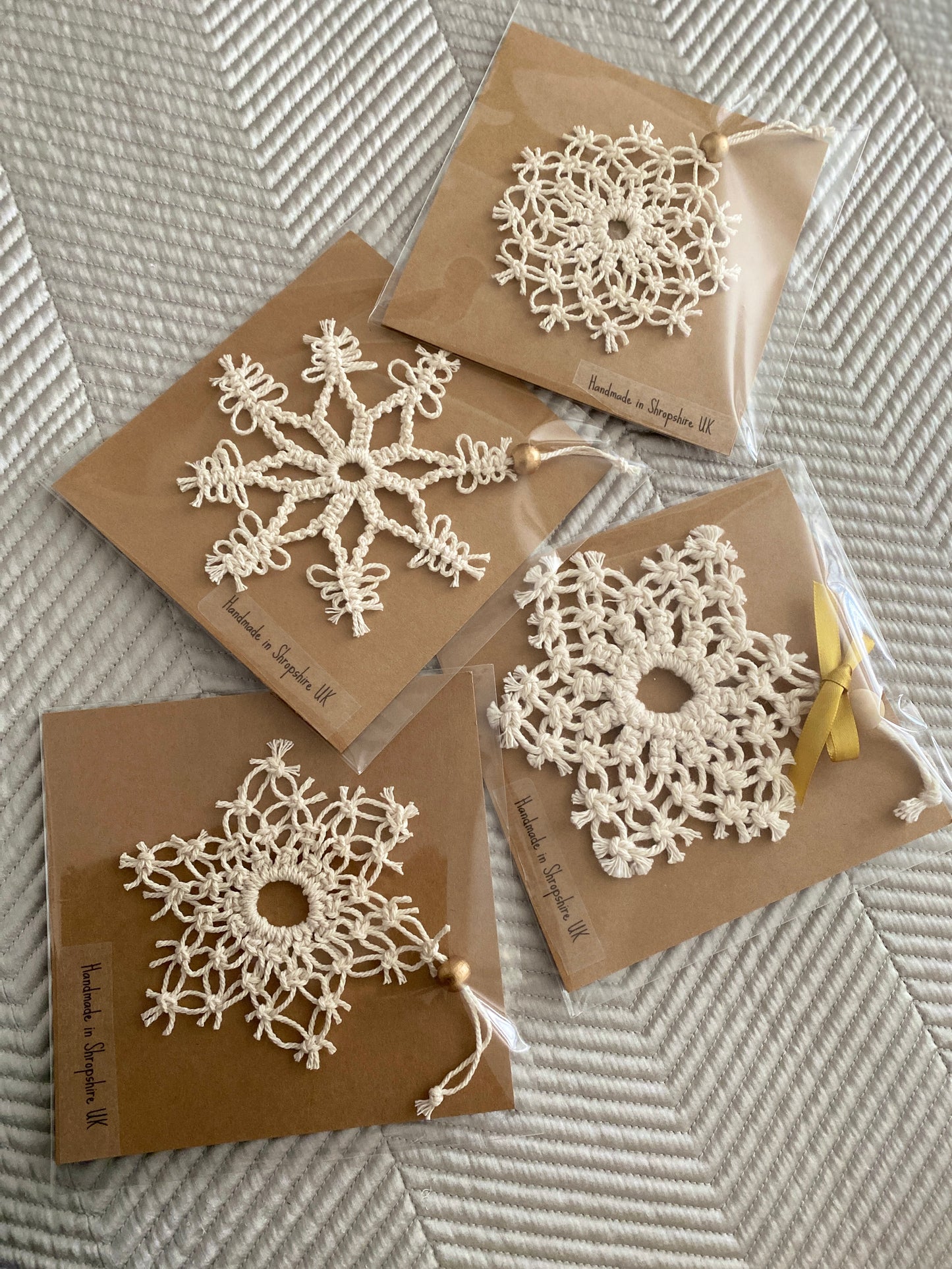 Macrame Snowflakes