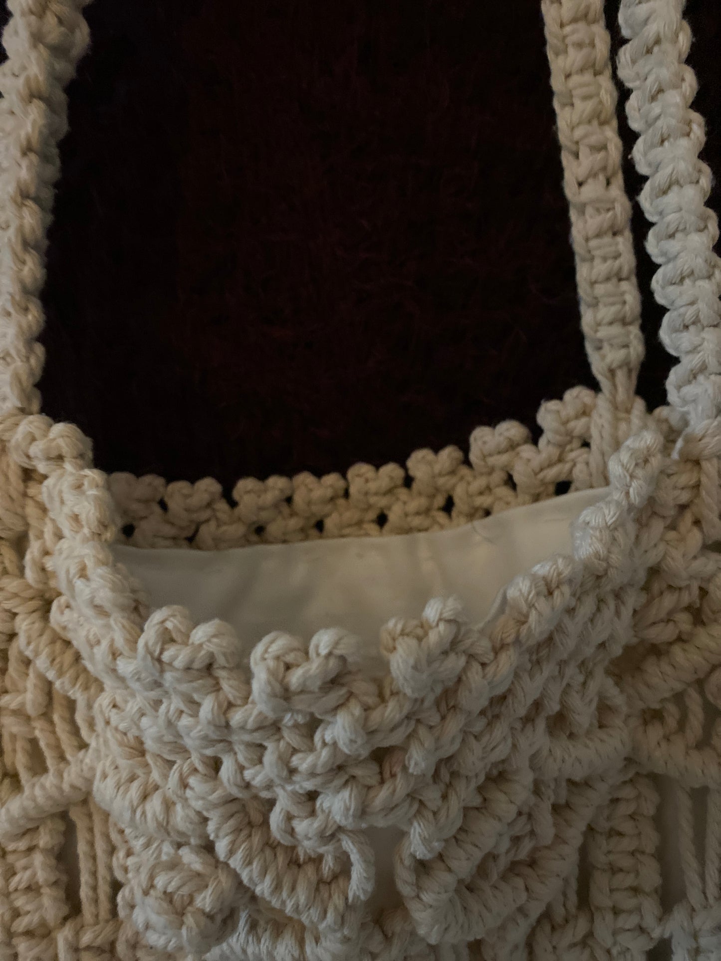 Large Macrame Shoulder Bag